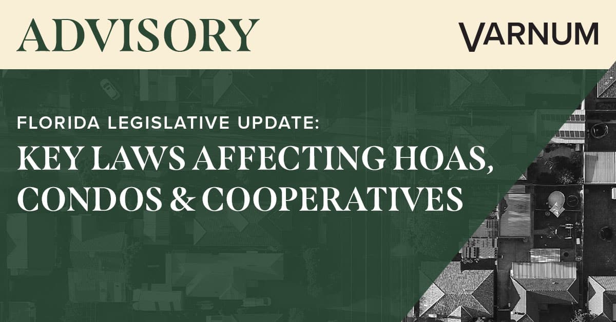Florida Legislative Update Key Laws Affecting HOAs, Condos and