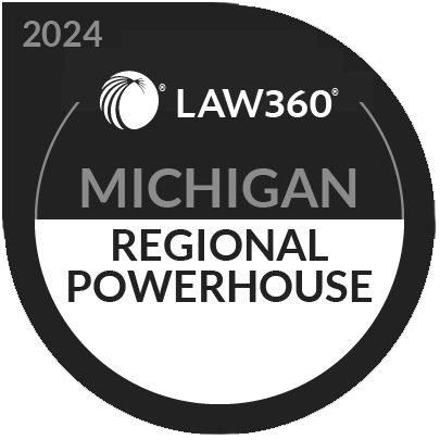 Michigan Powerhouse Badge Bw