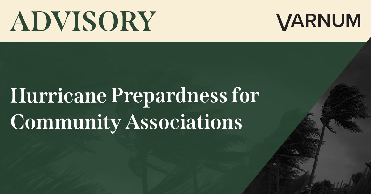 Hurricane Preparedness for Community Associations