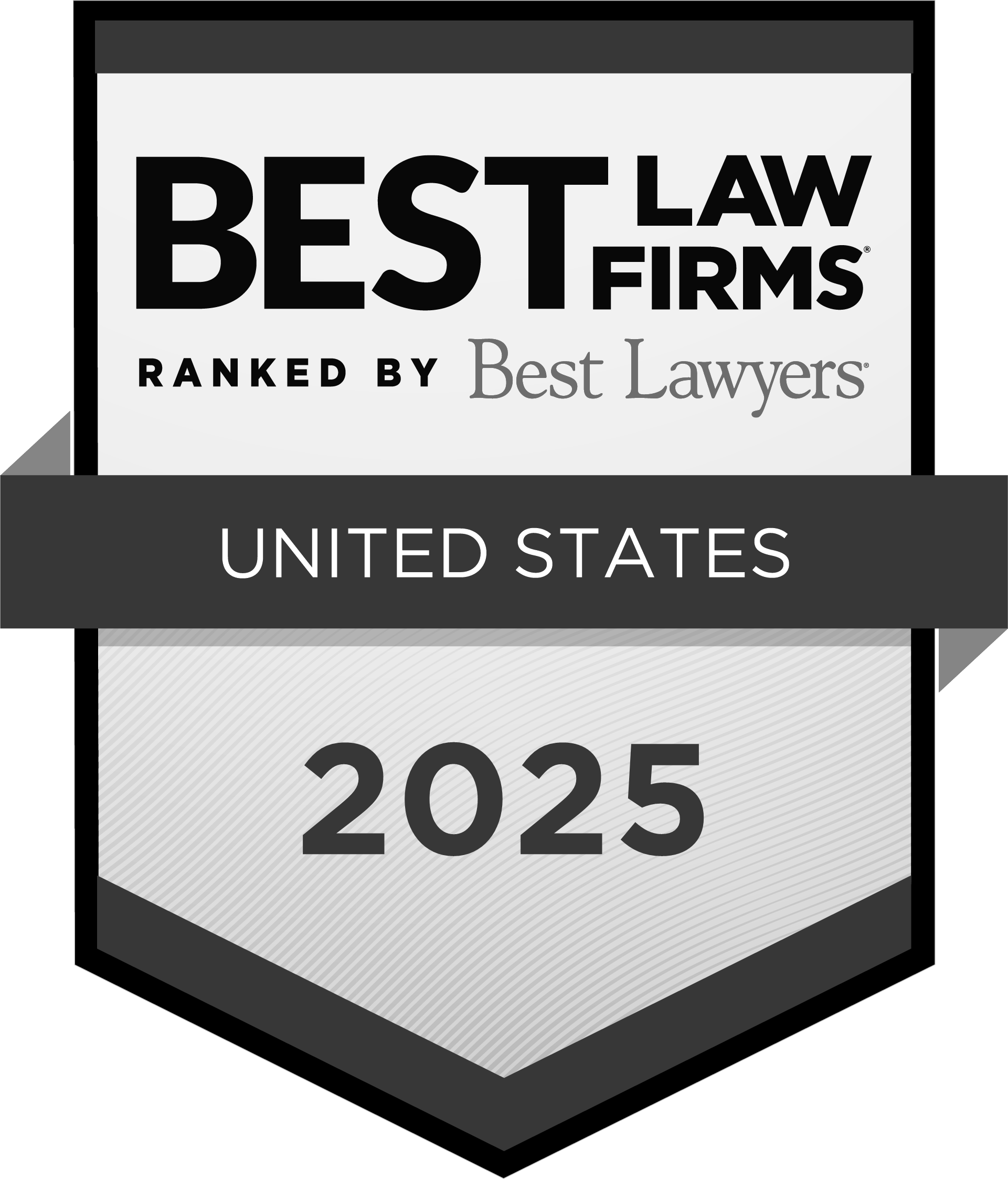 Best Law Firms Standard Badge Bw