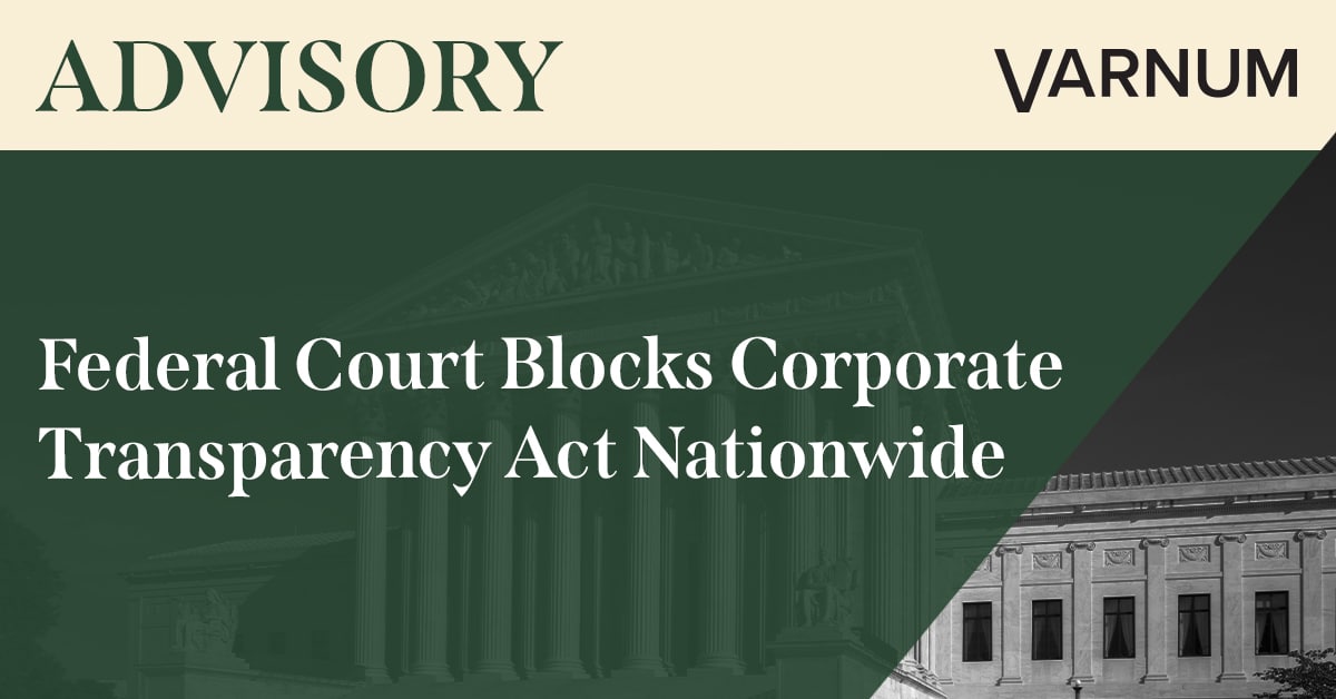 Federal Court Blocks Corporate Transparency Act Nationwide