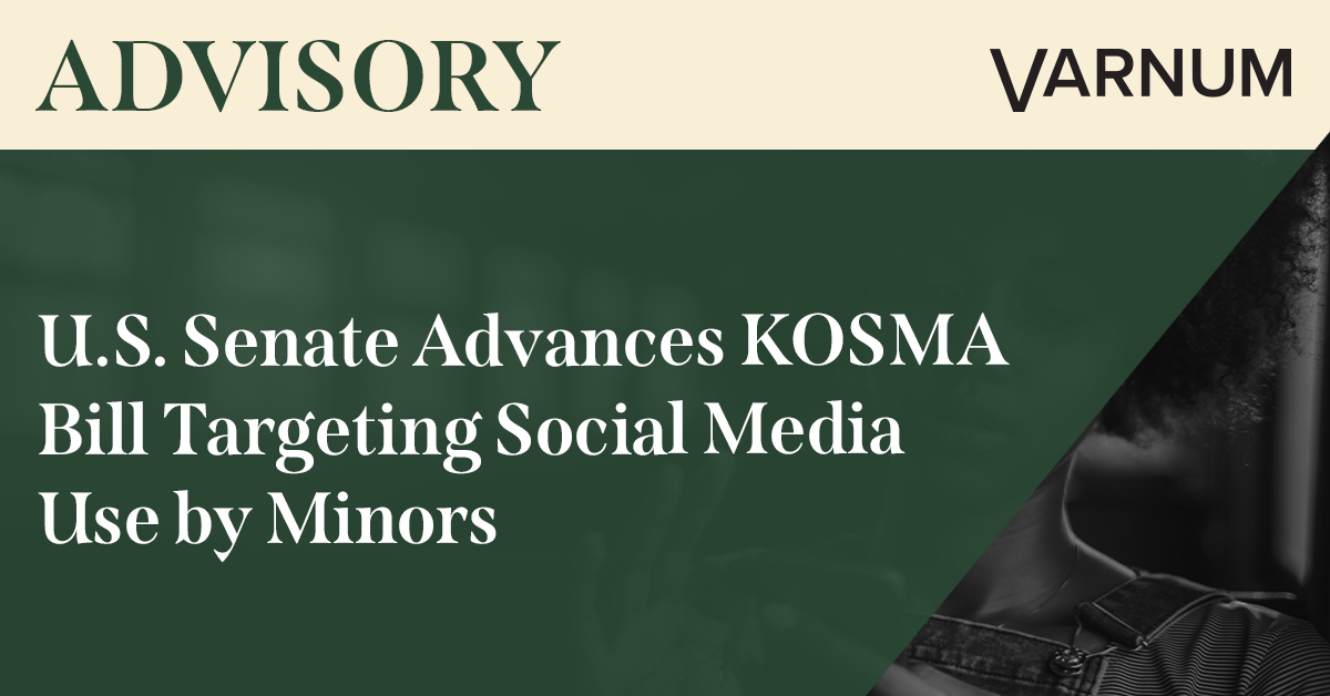 U.S. Senate Advances KOSMA Bill Targeting Social Media Use by Minors